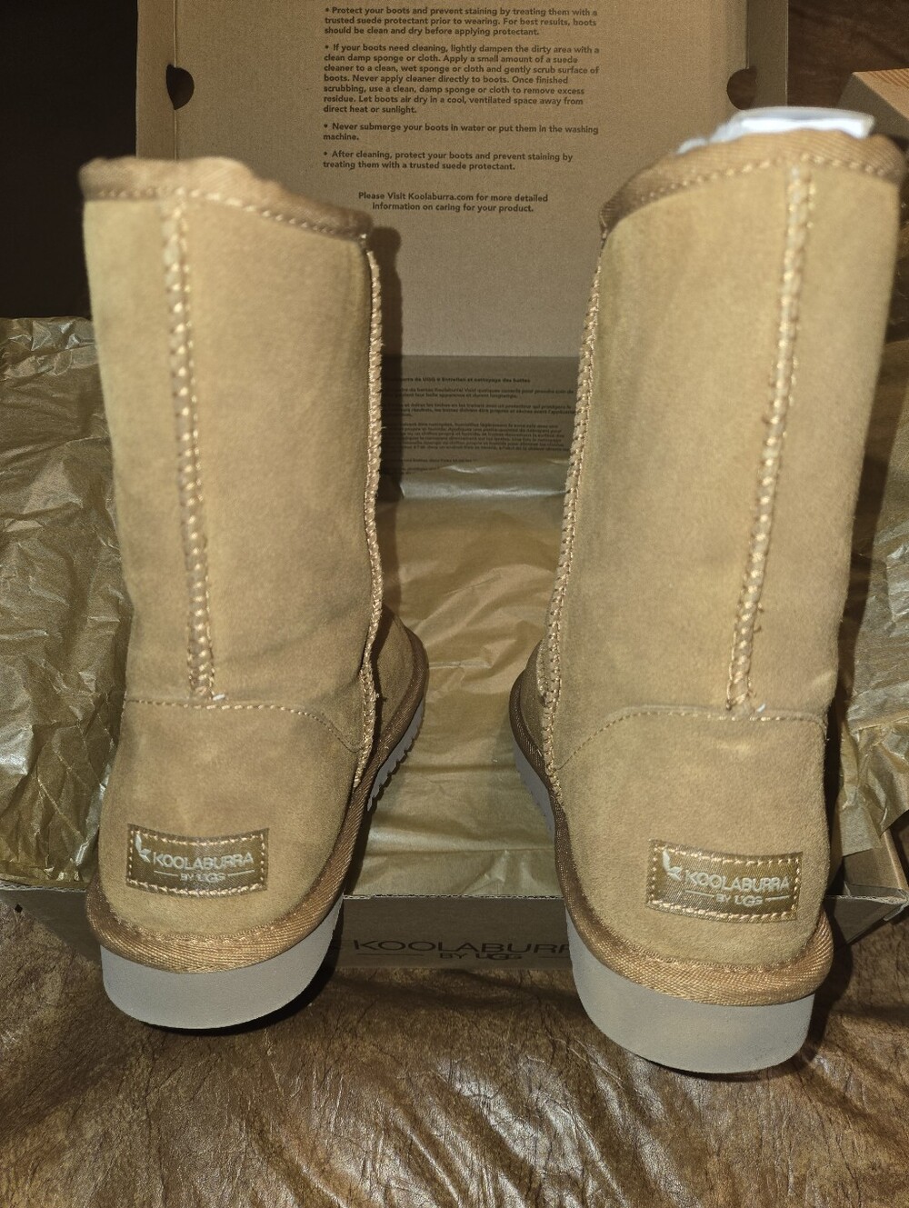 Koolaburra Tall Suede Boots - Tan NEW IN BOX